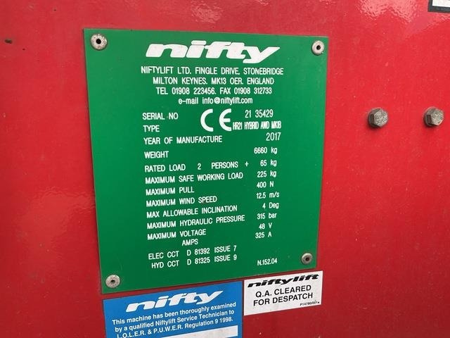 Niftylift HR21 - Alkūninis keltuvas: foto 5 Niftylift HR21 - Alkūninis keltuvas: foto 5