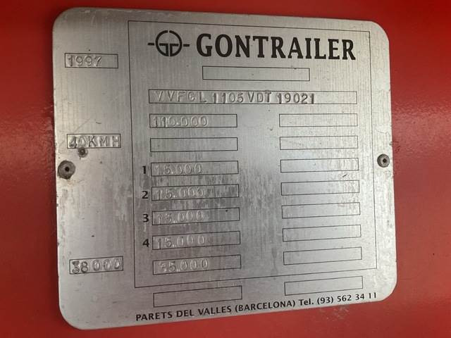 Gontrailer GL1105 - Žemo profilio platforma puspriekabė: foto 5 Gontrailer GL1105 - Žemo profilio platforma puspriekabė: foto 5