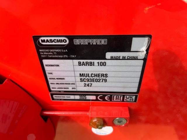 Maschio Gaspardo Barbi 100 HA20 - Žolės smulkintuvas: foto 5 Maschio Gaspardo Barbi 100 HA20 - Žolės smulkintuvas: foto 5