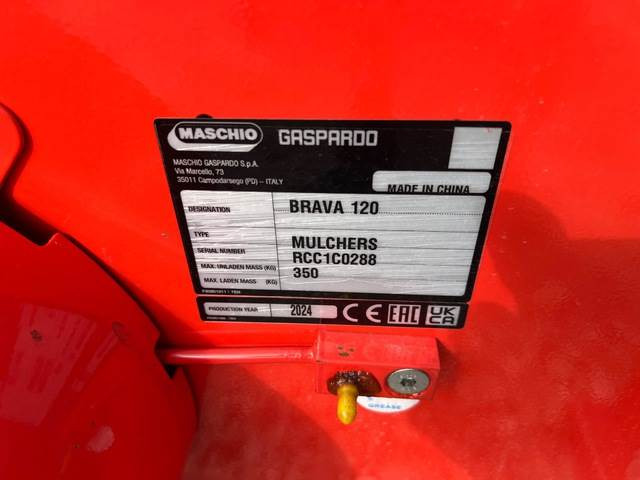 Maschio Gaspardo Brava 120 3P Fix - Žolės smulkintuvas: foto 5 Maschio Gaspardo Brava 120 3P Fix - Žolės smulkintuvas: foto 5