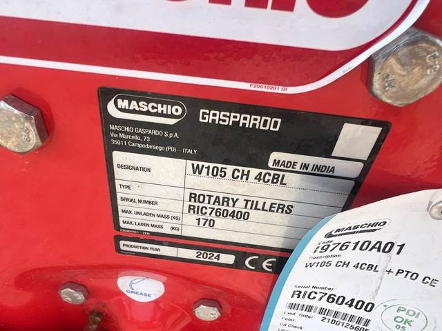 Maschio Gaspardo W105 CH 4CBL - Žemės dirbimo freza: foto 5 Maschio Gaspardo W105 CH 4CBL - Žemės dirbimo freza: foto 5