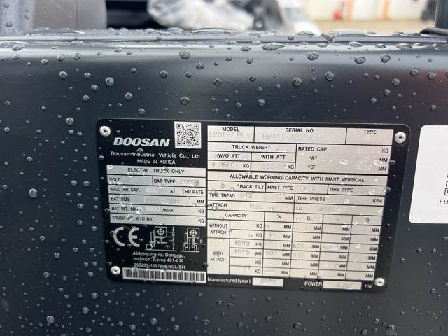 Doosan B20T-7 PLUS - Elektrinis krautuvas: foto 5 Doosan B20T-7 PLUS - Elektrinis krautuvas: foto 5