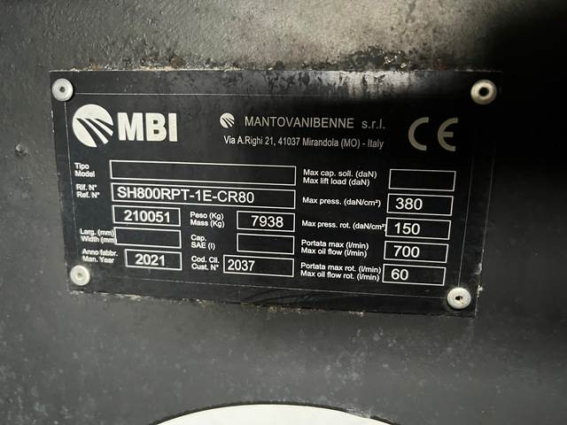 MBI SH800RPT-1E-CR80 - Hidraulinės žirklės - Statybinė technika: foto 2 MBI SH800RPT-1E-CR80 - Hidraulinės žirklės - Statybinė technika: foto 2