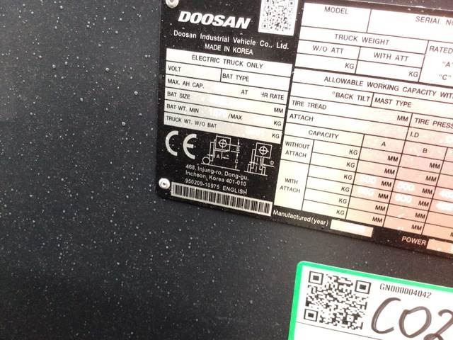 Elektrinis krautuvas Doosan B35X-7 PLUS: foto 6