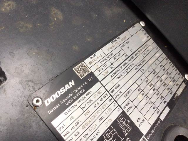 Doosan BR16JW-9 - Krautuvas su šakėmis: foto 5 Doosan BR16JW-9 - Krautuvas su šakėmis: foto 5