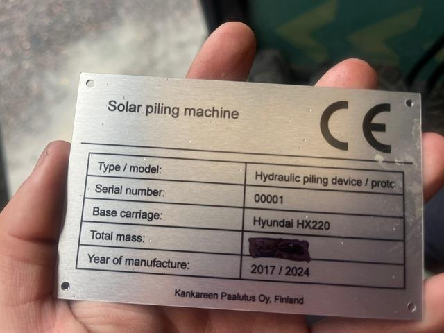 Polių kalimo mašina Solar Pilling Hydraulic Pilling Device/ Proto: foto 9