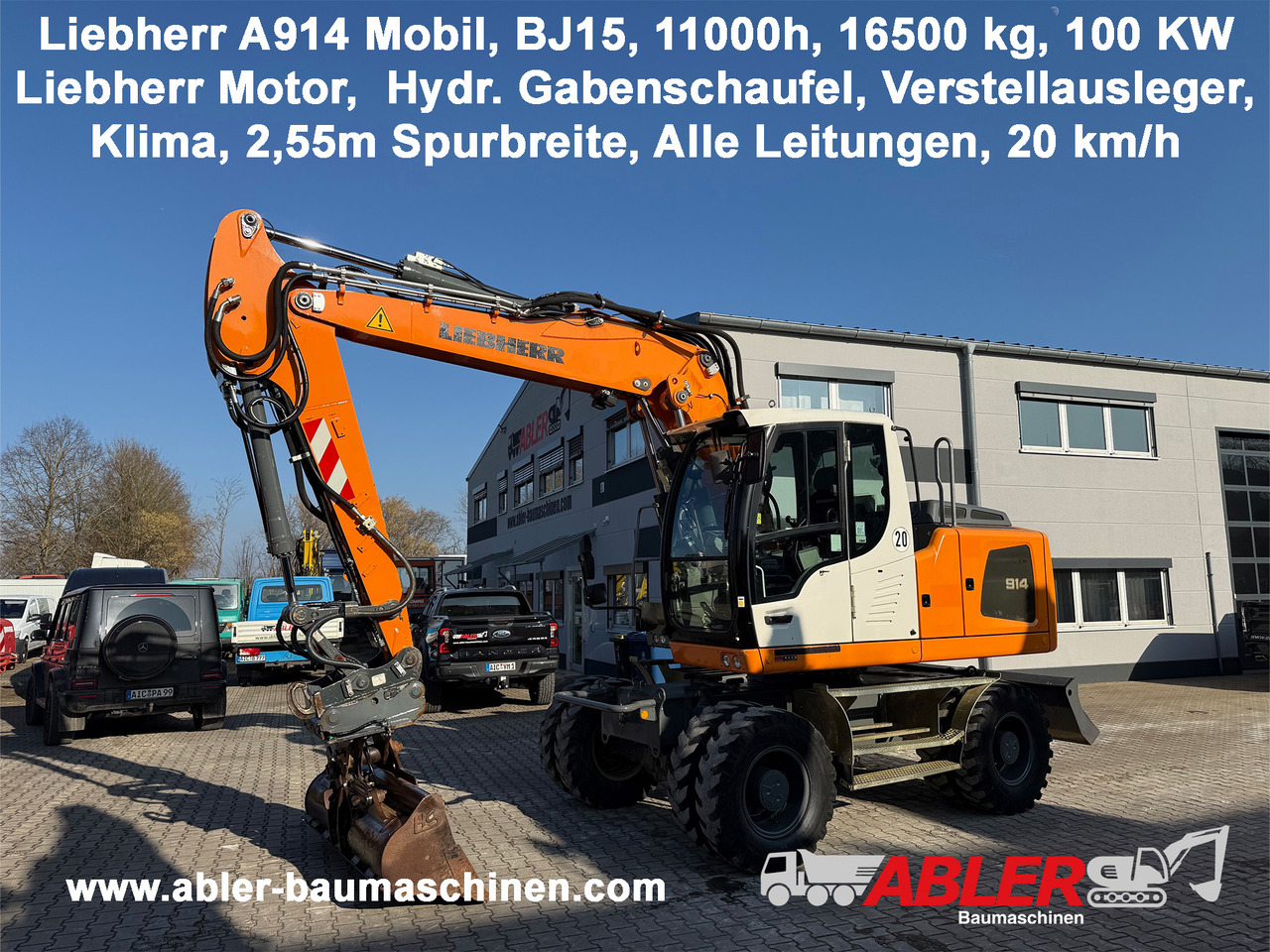 Liebherr A914 Mobilbagger OQ65 Klima - Ratinis ekskavatorius: foto 1 Liebherr A914 Mobilbagger OQ65 Klima - Ratinis ekskavatorius: foto 1