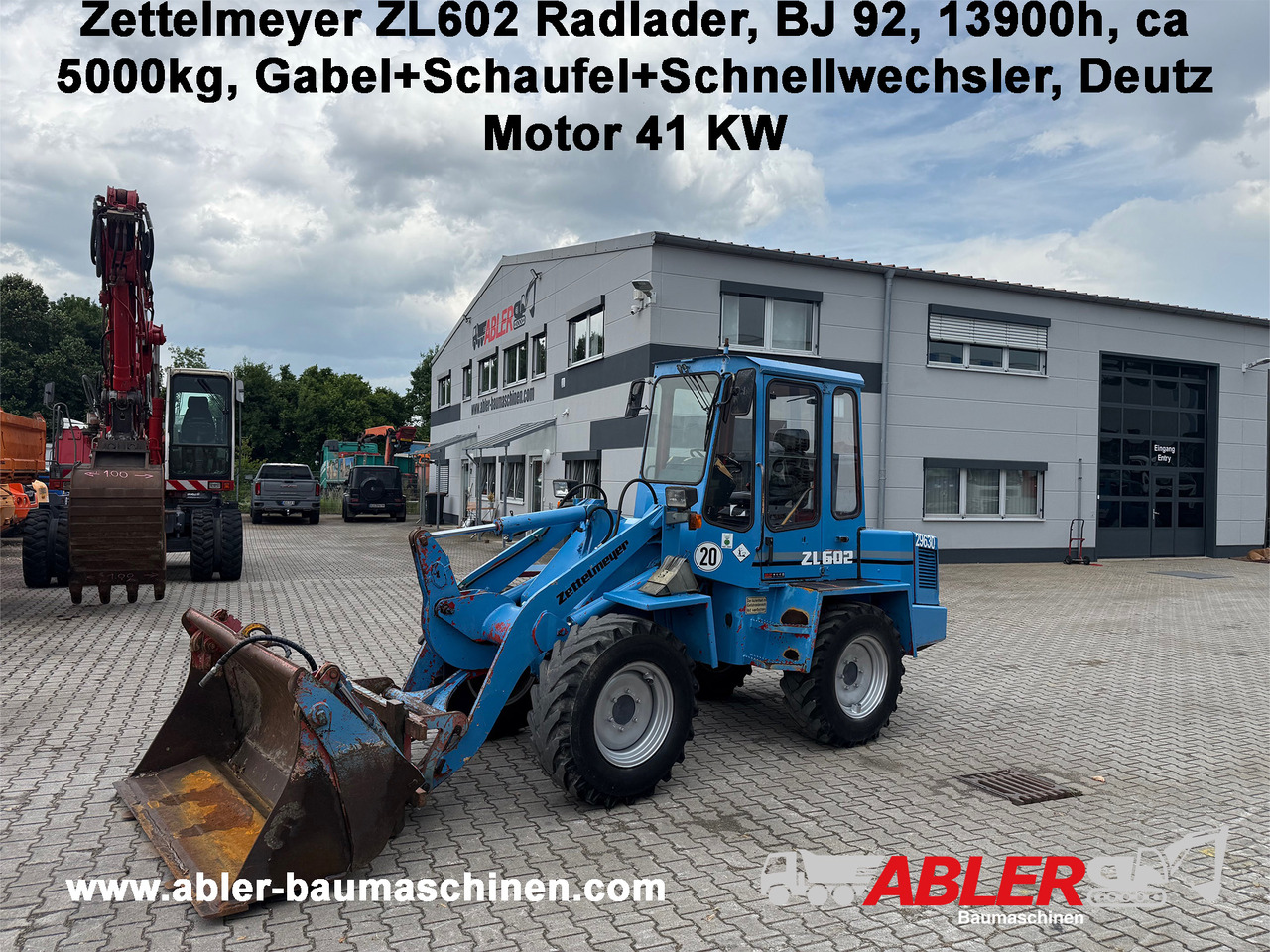 Zettelmeyer ZL502C Radlader Gabel+Klappschaufel+SW - Ratinis krautuvas: foto 1 Zettelmeyer ZL502C Radlader Gabel+Klappschaufel+SW - Ratinis krautuvas: foto 1