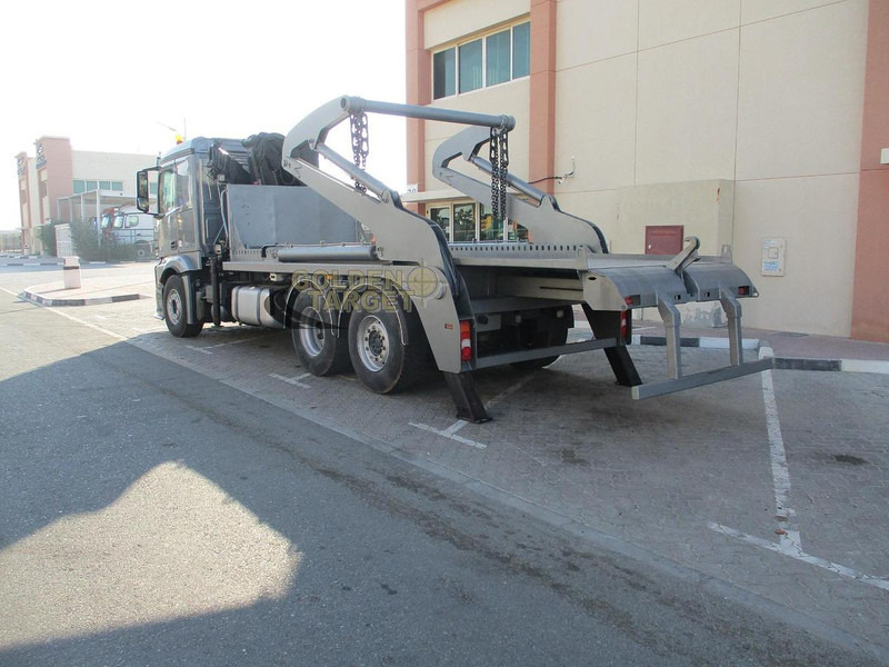 Mercedes-Benz 2642 6×2 Double Skip Loader with HIAB Crane - Krautuvas: foto 5 Mercedes-Benz 2642 6×2 Double Skip Loader with HIAB Crane - Krautuvas: foto 5