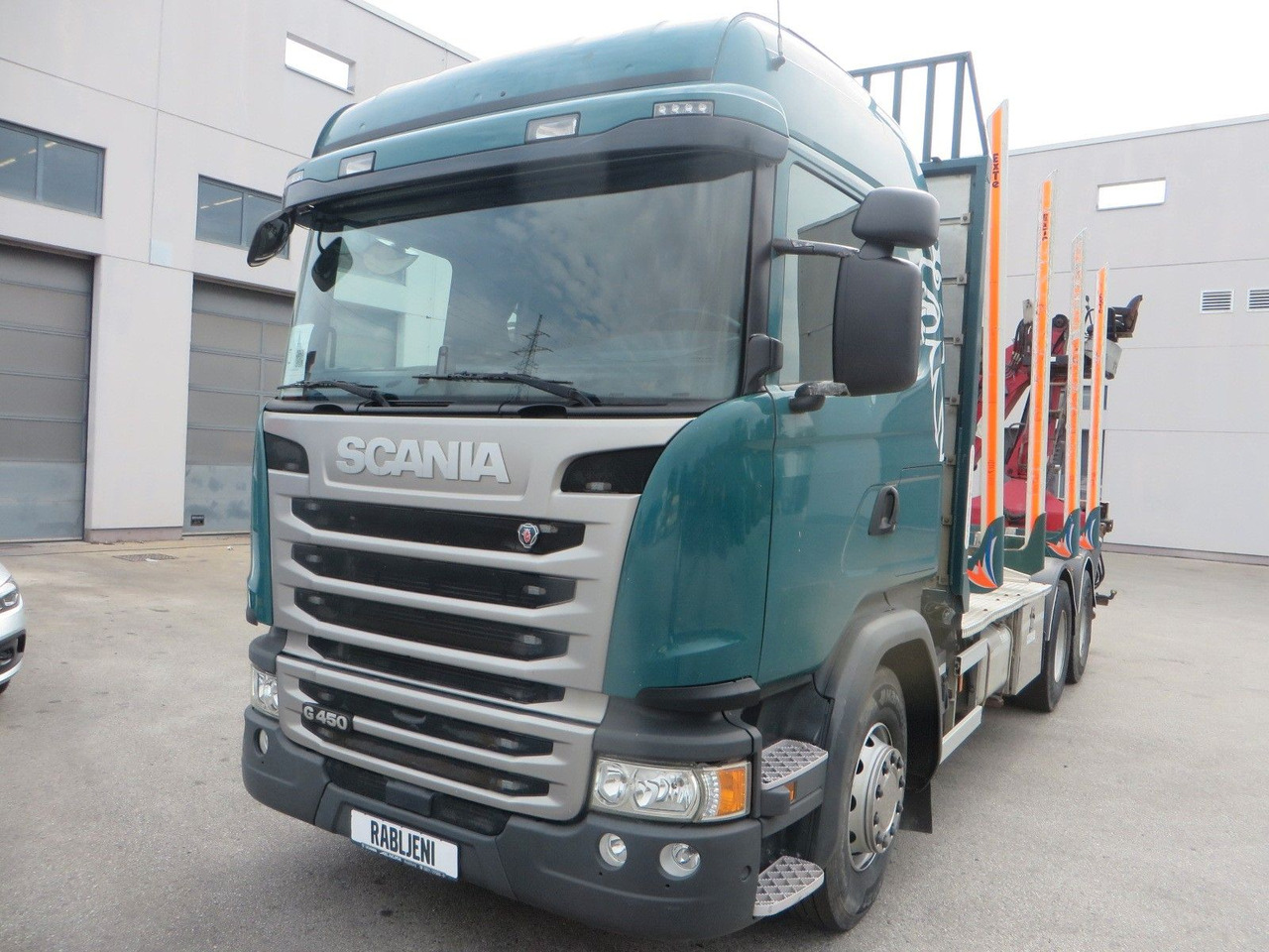 Scania G450 6x4Timber - Miškovežis, Sunkvežimis su kranu: foto 1 Scania G450 6x4Timber - Miškovežis, Sunkvežimis su kranu: foto 1