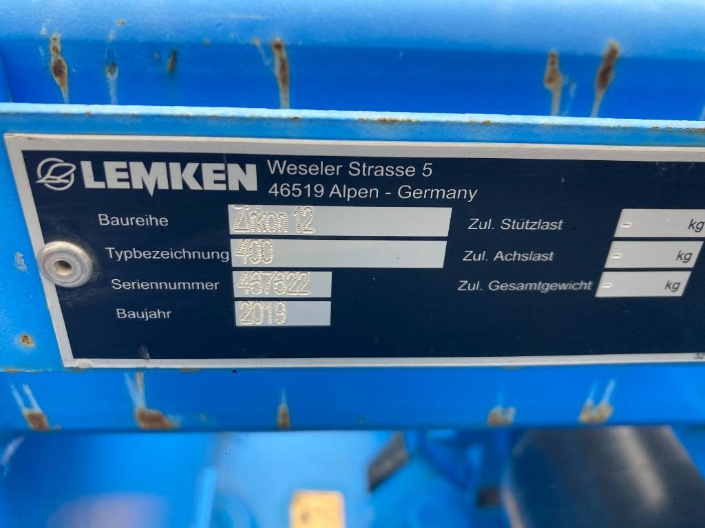 Lemken Zirkon 12/400 - Žemės dirbimo freza: foto 3 Lemken Zirkon 12/400 - Žemės dirbimo freza: foto 3