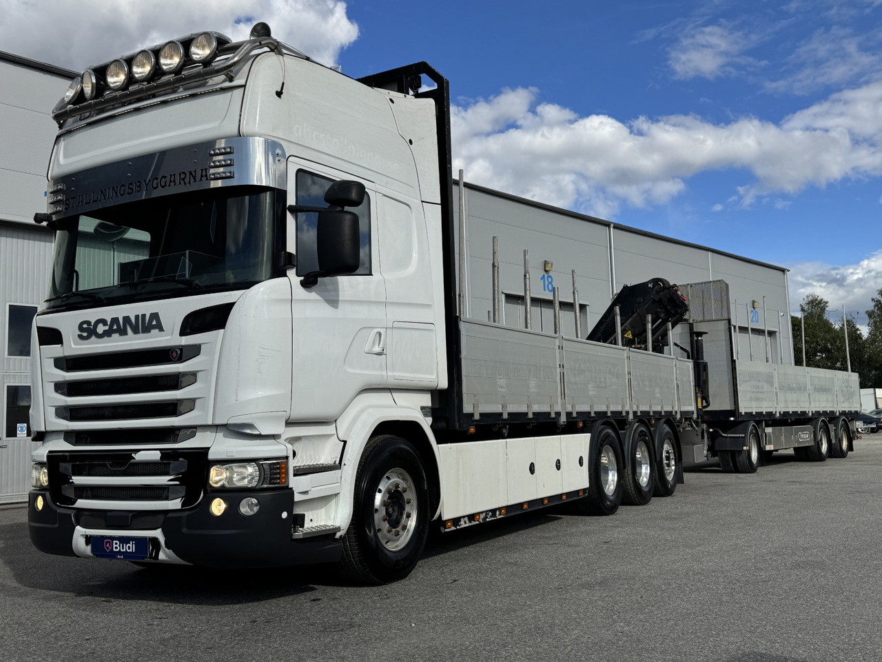 Kranbil Scania R520LB 8X4*4 Tridem, Palfinger 23T | Tyllis 3pva - Platforminis/ Bortinis sunkvežimis, Sunkvežimis su kranu: foto 1 Kranbil Scania R520LB 8X4*4 Tridem, Palfinger 23T | Tyllis 3pva - Platforminis/ Bortinis sunkvežimis, Sunkvežimis su kranu: foto 1