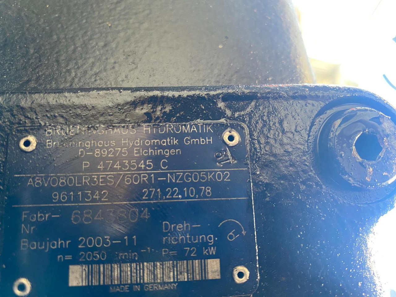 Hydromatik A8V080 aus Case 888P - Hidraulinis siurblys - Statybinė technika: foto 4 Hydromatik A8V080 aus Case 888P - Hidraulinis siurblys - Statybinė technika: foto 4