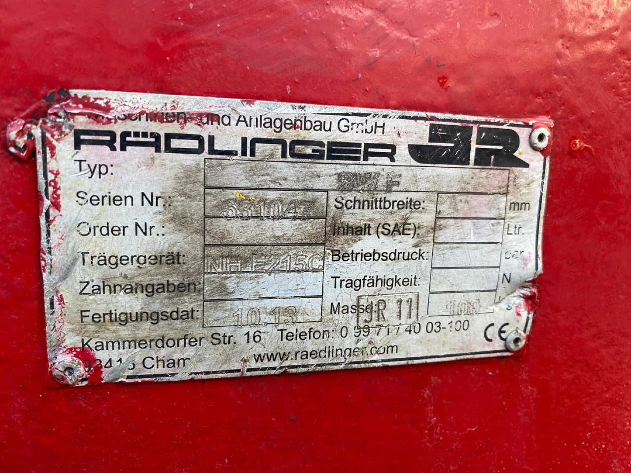 Lehnhoff SW F NEW Holland E 215 - Greita jungtis: foto 3 Lehnhoff SW F NEW Holland E 215 - Greita jungtis: foto 3