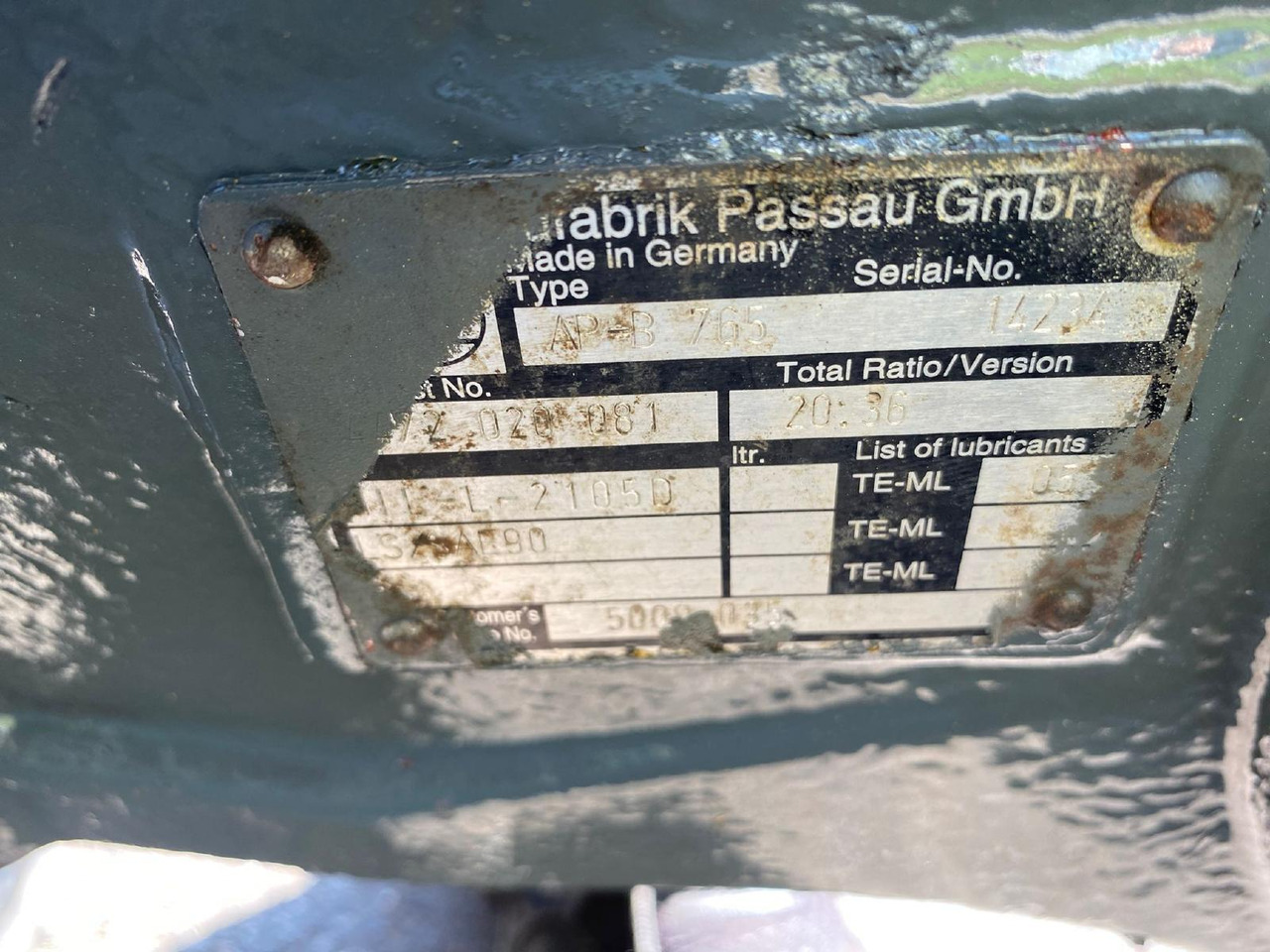 Liebherr ZF APL B 765 aus LH A904 LIT - Ašis ir dalys - Statybinė technika: foto 3 Liebherr ZF APL B 765 aus LH A904 LIT - Ašis ir dalys - Statybinė technika: foto 3