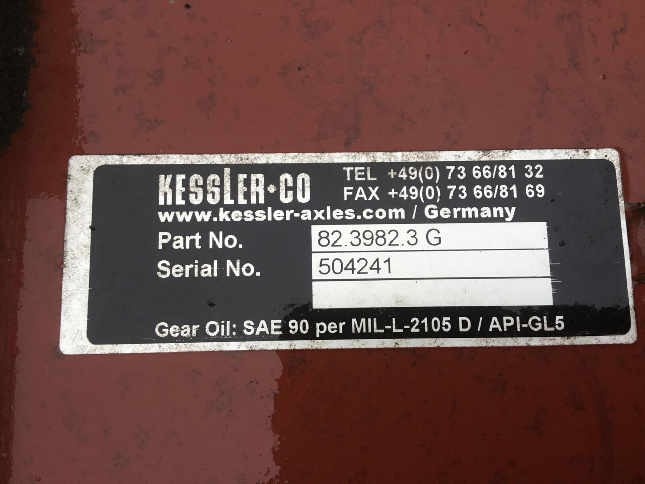 Kessler axle 82.3982.3G - Galinė ašis - Autokranas: foto 5 Kessler axle 82.3982.3G - Galinė ašis - Autokranas: foto 5