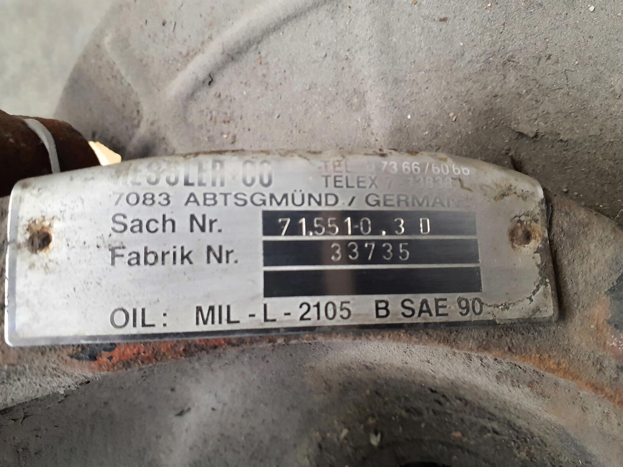 Krupp KMK 4070 Megatrak axle housing - Stupica - Autokranas: foto 5 Krupp KMK 4070 Megatrak axle housing - Stupica - Autokranas: foto 5