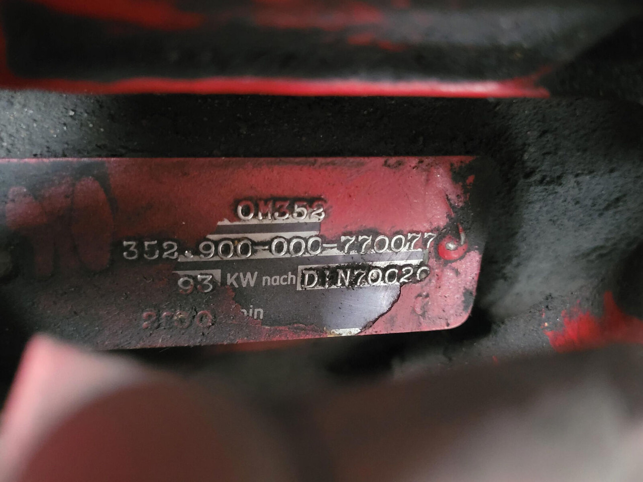Variklis - Autokranas Mercedes-Benz LTM 1060 engine Mercedes OM 352: foto 10