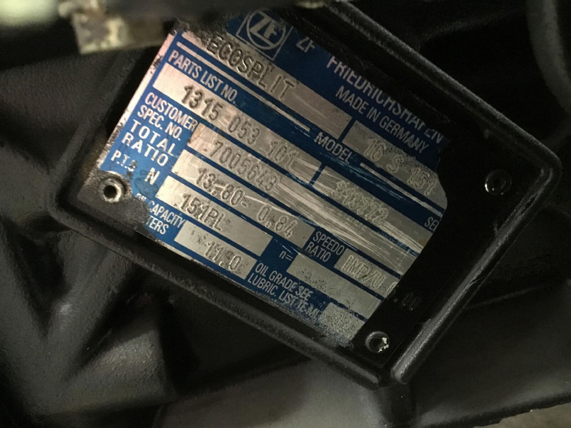 ZF ATF 60-4 gearbox EcoSplit 16-S-151 - Pavarų dėžė - Kranas: foto 5 ZF ATF 60-4 gearbox EcoSplit 16-S-151 - Pavarų dėžė - Kranas: foto 5