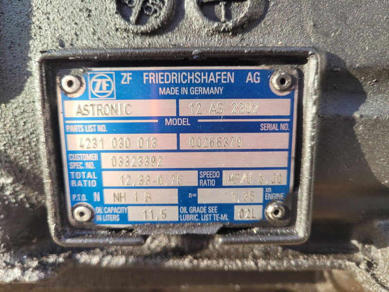 ZF GMK 3055 Gearbox ZF Astronic 12 AS 2302 - Pavarų dėžė - Kranas: foto 5 ZF GMK 3055 Gearbox ZF Astronic 12 AS 2302 - Pavarų dėžė - Kranas: foto 5