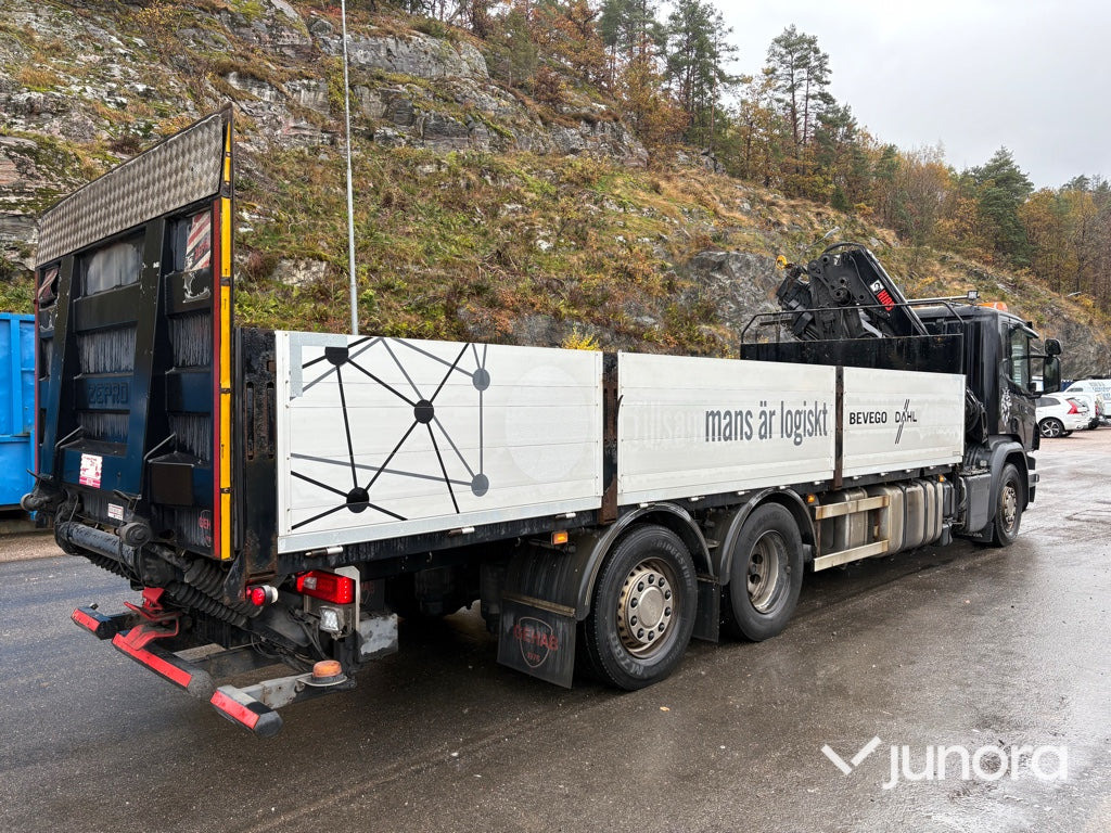 Kranbil - Scania P410, HiAB-kran - Platforminis/ Bortinis sunkvežimis, Sunkvežimis su kranu: foto 3 Kranbil - Scania P410, HiAB-kran - Platforminis/ Bortinis sunkvežimis, Sunkvežimis su kranu: foto 3