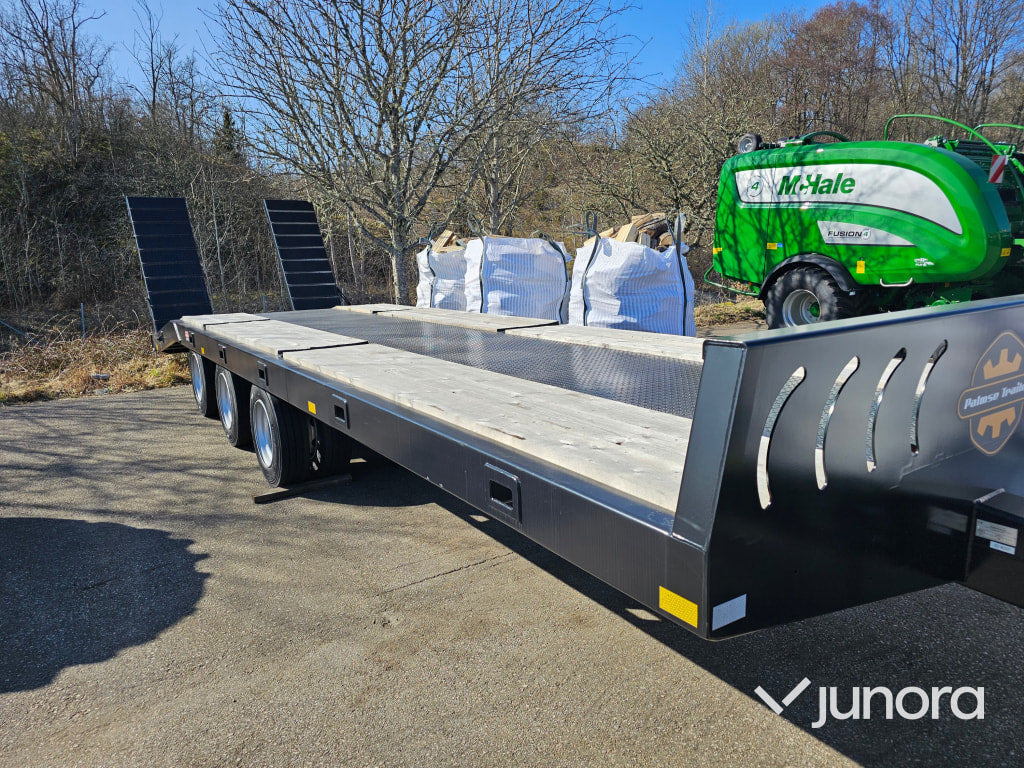 Maskintrailer - Palmse, 23 ton - Autovežis puspriekabė: foto 1 Maskintrailer - Palmse, 23 ton - Autovežis puspriekabė: foto 1