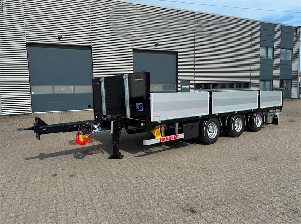 Hangler 3-aks kærre alu-sider + alu-ramper - Platforminė/ Bortinė priekaba: foto 3 Hangler 3-aks kærre alu-sider + alu-ramper - Platforminė/ Bortinė priekaba: foto 3