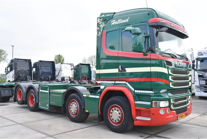 Scania R520 HL V8 8x2 - EURO 6 - MANUAL - RETARDER - WHEELBASE: 510 cm - 10 TONS FRONT AXLE - XENON - - Konteineris-vežimus/ Sukeisti kūną sunkvežimis: foto 3 Scania R520 HL V8 8x2 - EURO 6 - MANUAL - RETARDER - WHEELBASE: 510 cm - 10 TONS FRONT AXLE - XENON - - Konteineris-vežimus/ Sukeisti kūną sunkvežimis: foto 3
