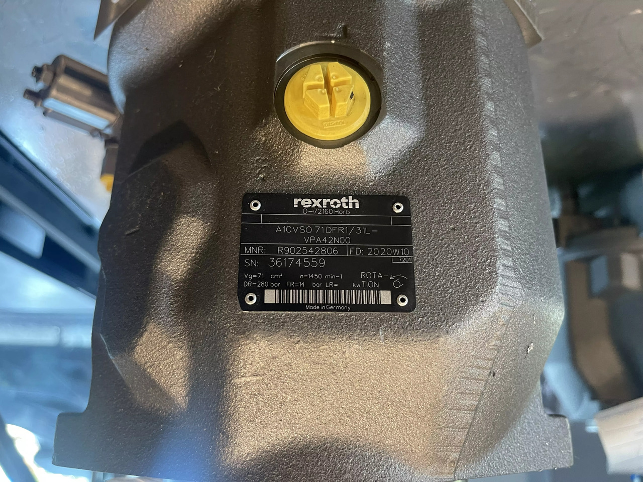REXROTH A10VSO71DFR1/31L-VPA42N00 - Hidraulinis siurblys - Krovimo technika: foto 4 REXROTH A10VSO71DFR1/31L-VPA42N00 - Hidraulinis siurblys - Krovimo technika: foto 4