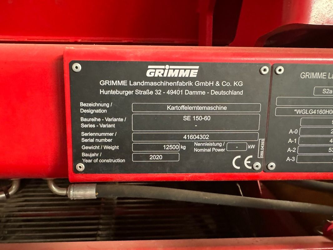 GRIMME SE-150-60-UB XXL - Bulvių kombainas: foto 2 GRIMME SE-150-60-UB XXL - Bulvių kombainas: foto 2