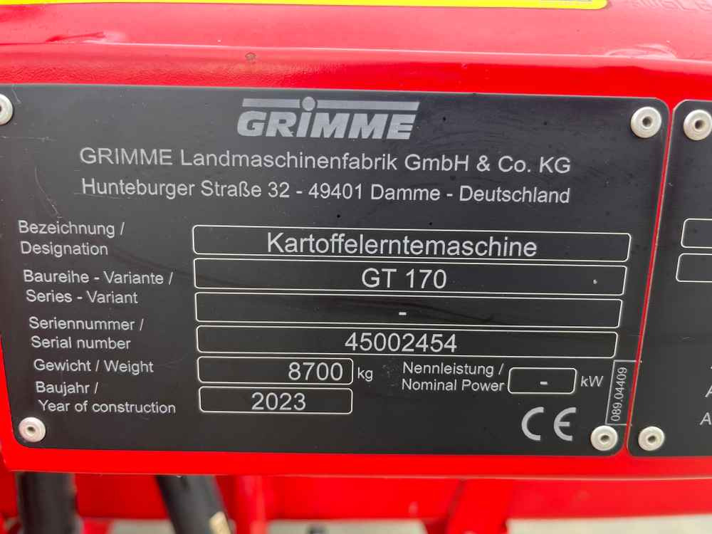 Grimme GT 170 - Kombainas: foto 2 Grimme GT 170 - Kombainas: foto 2