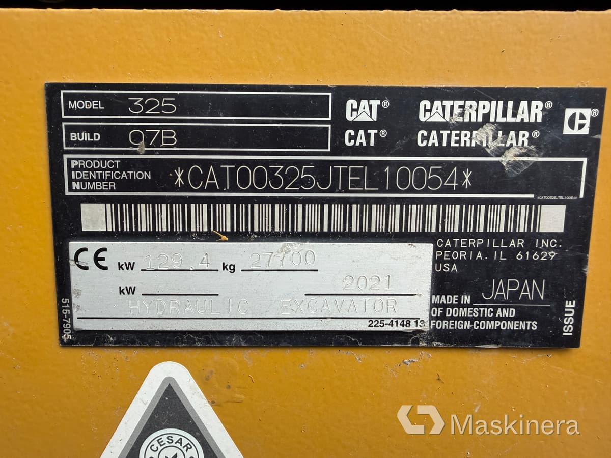Vikšrinis ekskavatorius Grävmaskin CAT 325: foto 49