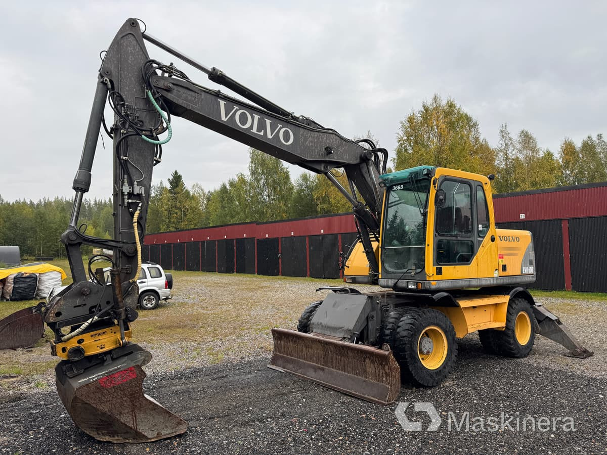 Hjulgrävare Volvo EW160B med tillbehör - Vikšrinis ekskavatorius: foto 1 Hjulgrävare Volvo EW160B med tillbehör - Vikšrinis ekskavatorius: foto 1