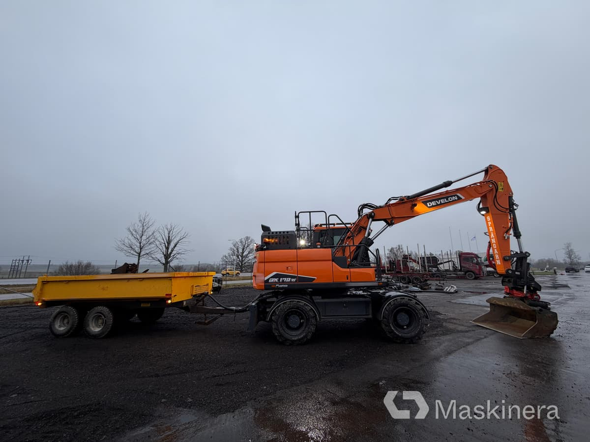Hjulgrävare Develon DX170W-7 med tillbehör - Vikšrinis ekskavatorius: foto 4 Hjulgrävare Develon DX170W-7 med tillbehör - Vikšrinis ekskavatorius: foto 4
