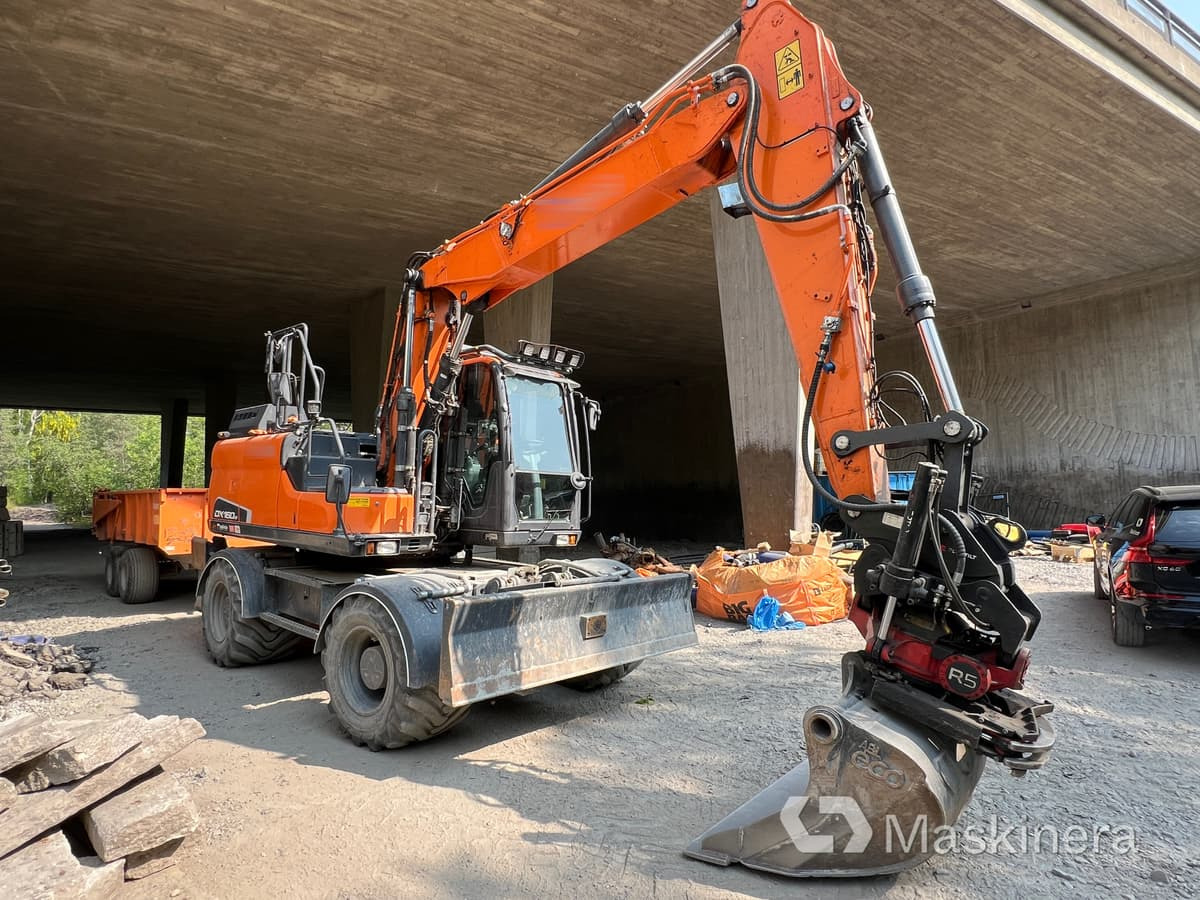 Hjulgrävare Doosan DX160W med tillbehör - Vikšrinis ekskavatorius: foto 3 Hjulgrävare Doosan DX160W med tillbehör - Vikšrinis ekskavatorius: foto 3
