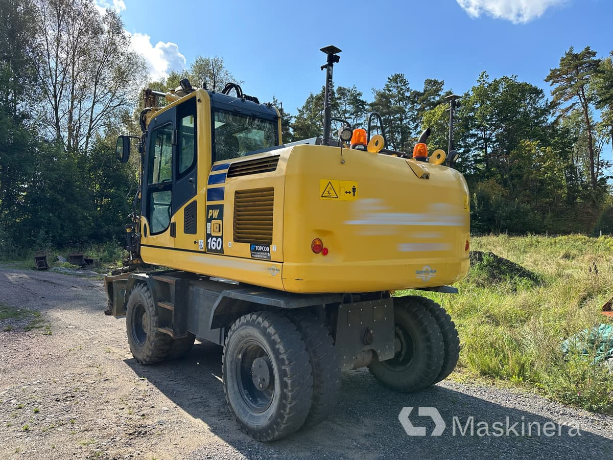 Hjulgrävare Komatsu PW160-10 med 3D maskinstyrning - Vikšrinis ekskavatorius: foto 4 Hjulgrävare Komatsu PW160-10 med 3D maskinstyrning - Vikšrinis ekskavatorius: foto 4