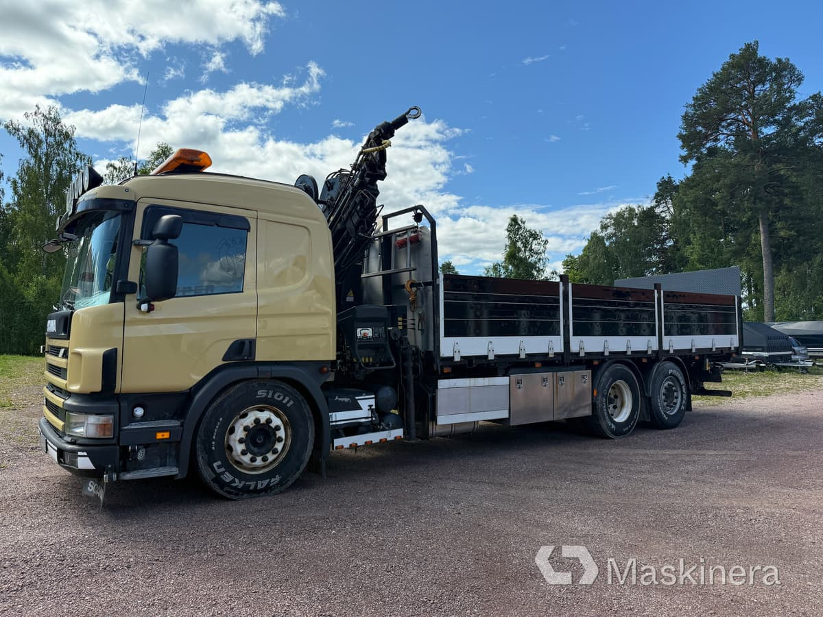 Kranbil Scania 114G - Platforminis/ Bortinis sunkvežimis, Sunkvežimis su kranu: foto 1 Kranbil Scania 114G - Platforminis/ Bortinis sunkvežimis, Sunkvežimis su kranu: foto 1