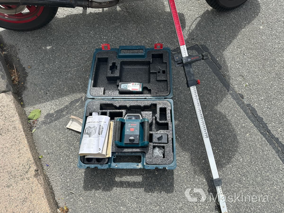 Rotationslaser Bosch GRL 400 H Professional med stativ - Statybinė įranga: foto 1 Rotationslaser Bosch GRL 400 H Professional med stativ - Statybinė įranga: foto 1