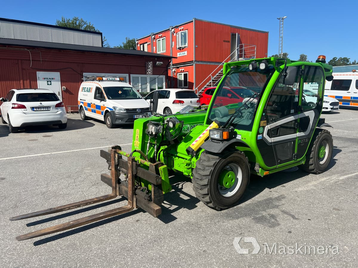 Teleskopinis krautuvas Teleskoplastare Merlo P27.6top med 6 redskap: foto 1