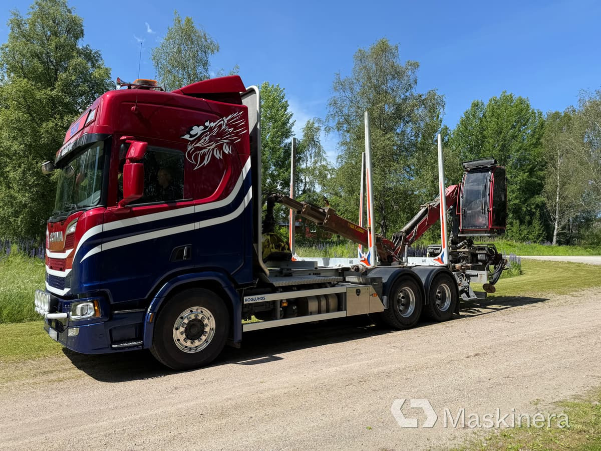Timmerbil Scania R650B 6x4 NB med kran - Miškovežis: foto 2 Timmerbil Scania R650B 6x4 NB med kran - Miškovežis: foto 2