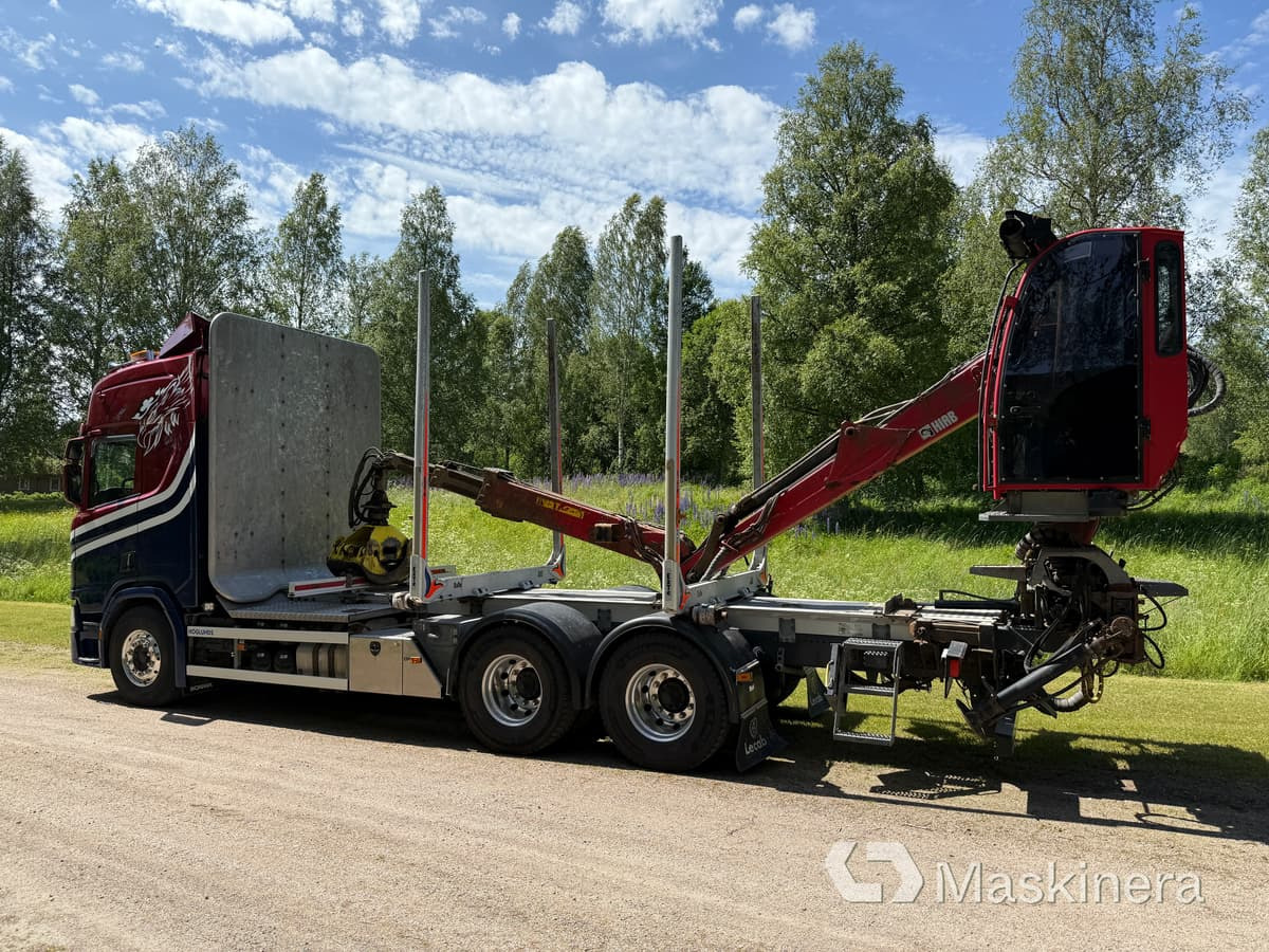 Timmerbil Scania R650B 6x4 NB med kran - Miškovežis: foto 3 Timmerbil Scania R650B 6x4 NB med kran - Miškovežis: foto 3