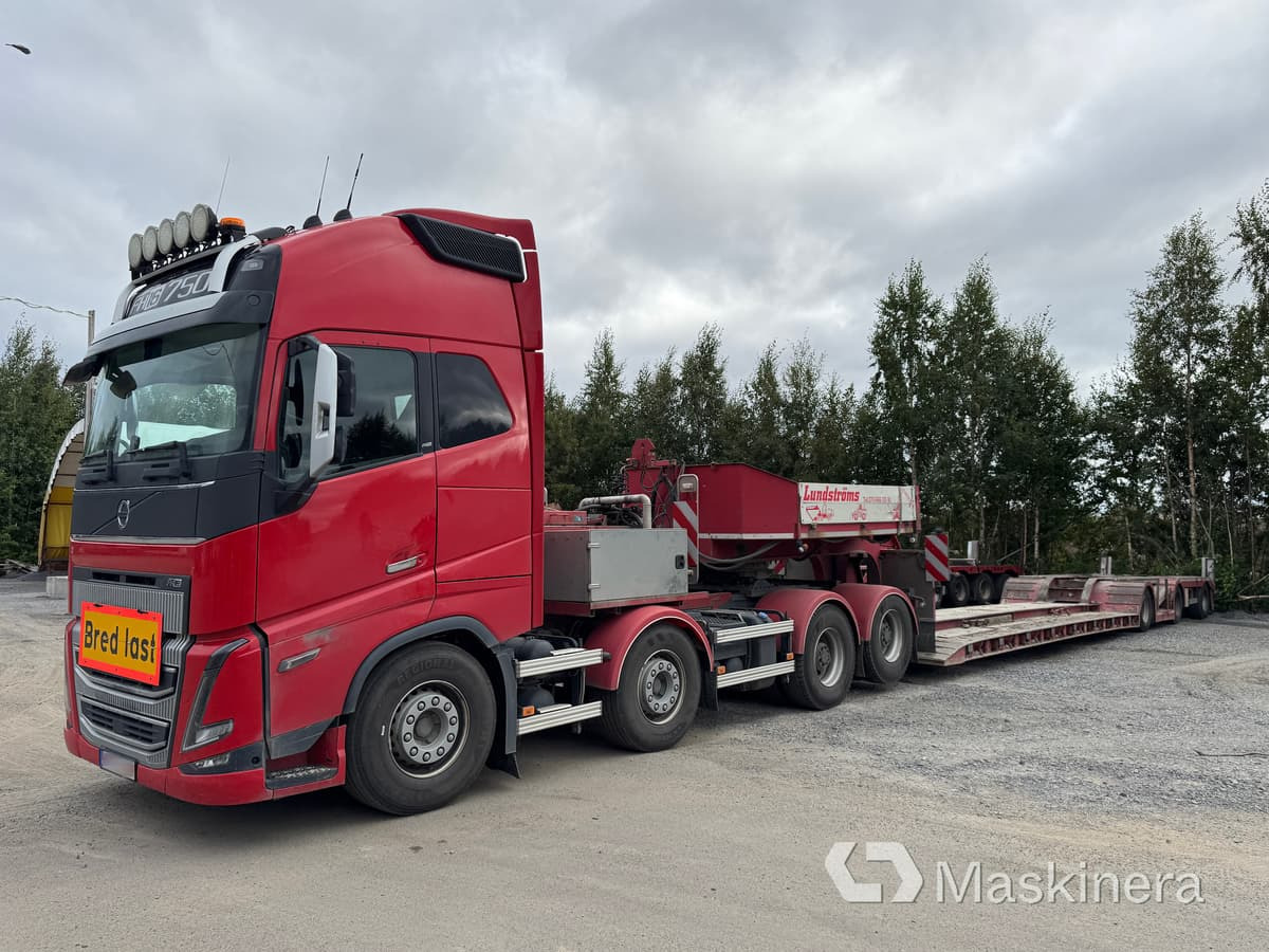 Volvo FH16 750 HP 8*4, Trailerteknik T3-66-KNOUT-S, Vang Athls 11111 Tungdragare Volvo FH16 750 med två maskintrailers - Vilkikas, Autovežis puspriekabė: foto 1 Volvo FH16 750 HP 8*4, Trailerteknik T3-66-KNOUT-S, Vang Athls 11111 Tungdragare Volvo FH16 750 med två maskintrailers - Vilkikas, Autovežis puspriekabė: foto 1