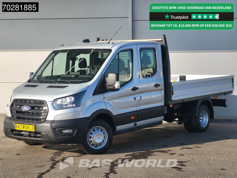 Ford Transit 170pk Automaat Dubbel Cabine 3500kg Trekhaak Open Laadbak Pritsche SYNC4 scherm CarPlay Camera Pickup Airco Trekhaak Cruise cont - Bortinis automobilis: foto 1 Ford Transit 170pk Automaat Dubbel Cabine 3500kg Trekhaak Open Laadbak Pritsche SYNC4 scherm CarPlay Camera Pickup Airco Trekhaak Cruise cont - Bortinis automobilis: foto 1