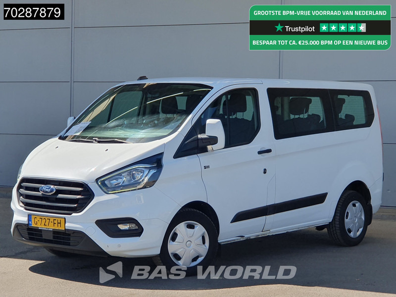 Ford Transit Custom 105pk Personenvervoer Incl.BPM/Ex. BTW 9-Persoons Airco Cruise LED Parkeersensoren Taxi Passenger Transport Kombi Tourer Euro6 L - Mikroautobusas, Keleivinis furgonas: foto 1 Ford Transit Custom 105pk Personenvervoer Incl.BPM/Ex. BTW 9-Persoons Airco Cruise LED Parkeersensoren Taxi Passenger Transport Kombi Tourer Euro6 L - Mikroautobusas, Keleivinis furgonas: foto 1