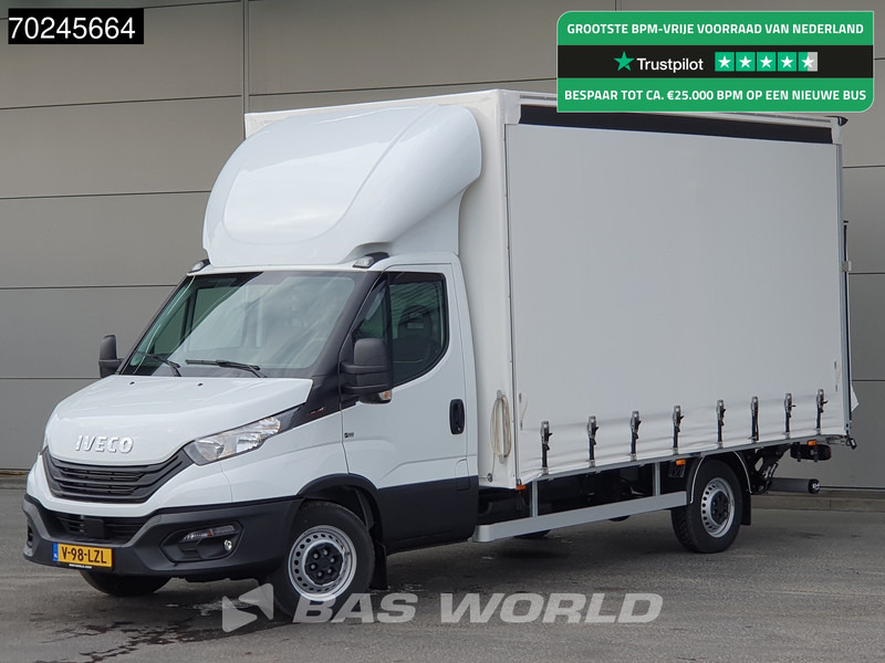 Iveco Daily 35S18 3.0L Laadklep 180PK Schuifzeilen Airco Cruise Bakwagen Euro6 Meubelbak Zeilenwagen Schuifzeil Plane 22m3 Airco Cruise cont - Tentinis mikroautobusas: foto 1 Iveco Daily 35S18 3.0L Laadklep 180PK Schuifzeilen Airco Cruise Bakwagen Euro6 Meubelbak Zeilenwagen Schuifzeil Plane 22m3 Airco Cruise cont - Tentinis mikroautobusas: foto 1