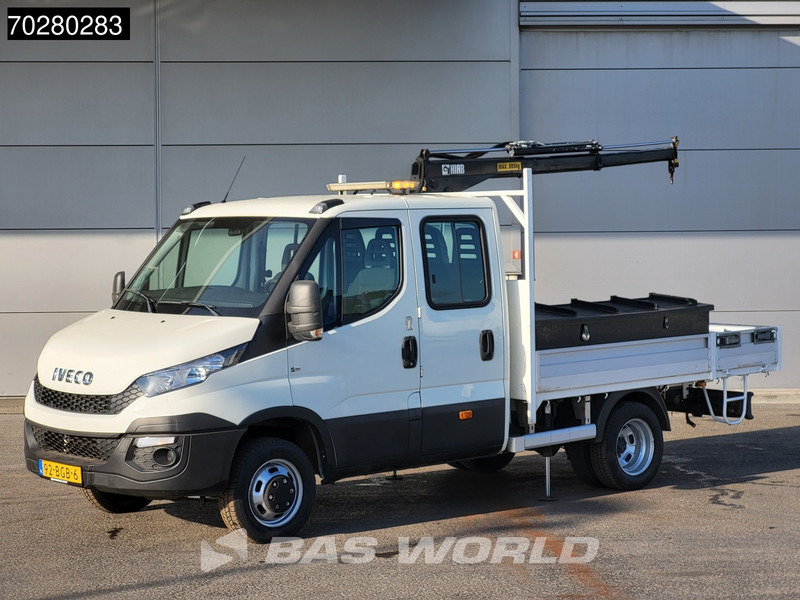 Iveco Daily 50C17 3,0L Automaat 170PK HIAB 017T-2 DC Open laadbak Dubbellucht Airco Euro6 Pickup Crane Kraanwagen Kranwagen Pritsche Airco D - Bortinis automobilis: foto 1 Iveco Daily 50C17 3,0L Automaat 170PK HIAB 017T-2 DC Open laadbak Dubbellucht Airco Euro6 Pickup Crane Kraanwagen Kranwagen Pritsche Airco D - Bortinis automobilis: foto 1