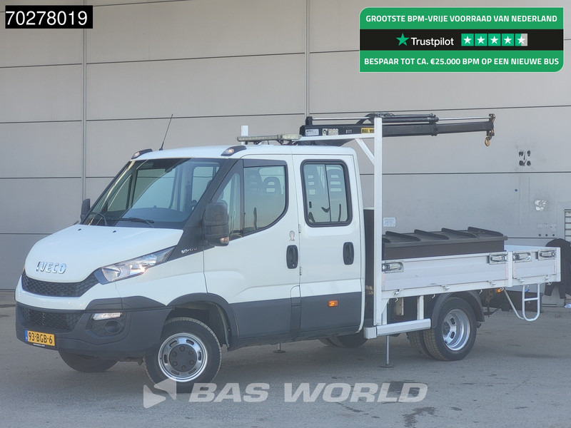 Iveco Daily 50C17 3.0L Automaat DC Open laadbak Kraan Hiab 017T-2 Airco APK 10-2025 Pickup Crane Kraanwagen Pritsche Airco Dubbel cabine - Bortinis automobilis: foto 1 Iveco Daily 50C17 3.0L Automaat DC Open laadbak Kraan Hiab 017T-2 Airco APK 10-2025 Pickup Crane Kraanwagen Pritsche Airco Dubbel cabine - Bortinis automobilis: foto 1