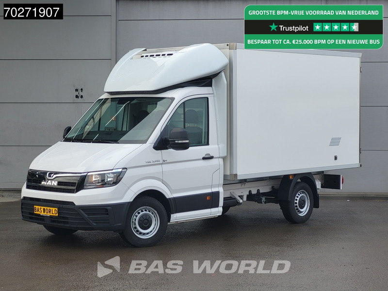 MAN TGE 3.140 Koelwagen Zijdeur Carrier CITIMAX 280 Bakwagen Koel Koeler KÜHLER 13m3 Airco - Furgonas šaldytuvas: foto 1 MAN TGE 3.140 Koelwagen Zijdeur Carrier CITIMAX 280 Bakwagen Koel Koeler KÜHLER 13m3 Airco - Furgonas šaldytuvas: foto 1