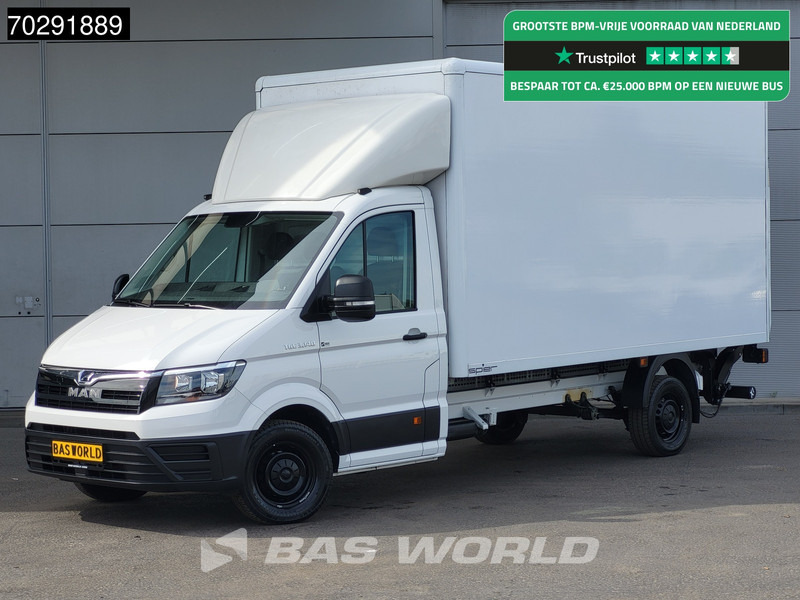MAN TGE 3.140 Laadklep Automaat Bakwagen Airco Cruise Camera Euro6 Meubelbak Koffer 20m3 Airco Cruise control - Furgonas su krovinių dėže: foto 1 MAN TGE 3.140 Laadklep Automaat Bakwagen Airco Cruise Camera Euro6 Meubelbak Koffer 20m3 Airco Cruise control - Furgonas su krovinių dėže: foto 1