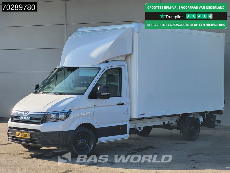 MAN TGE 3.140 Laadklep Automaat Bakwagen Airco Cruise Camera Euro6 Meubelbak Koffer 21m3 Airco - Furgonas su krovinių dėže: foto 1 MAN TGE 3.140 Laadklep Automaat Bakwagen Airco Cruise Camera Euro6 Meubelbak Koffer 21m3 Airco - Furgonas su krovinių dėže: foto 1